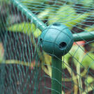 Kerti védőháló rögzítőkkel 600x500 cm - Zöld