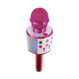 Bluetooth karaoke mikrofon - Rózsaszín