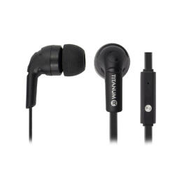 Fülhallgató mikrofonnal - Titanum TH109K - Fekete