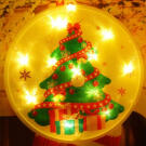 Karácsonyi fényfüzér világító mintákkal - 150 cm