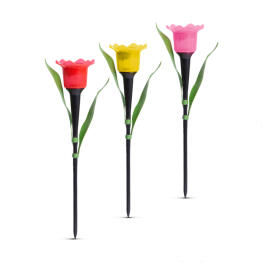 LED-es szolár tulipánlámpa - 31 cm