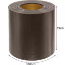 PVC kerítésszalag - 19 cm x 35 m - 630g/m2 - Barna