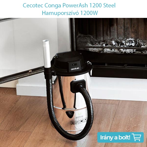 Cecotec Conga PowerAsh 1200 Steel Hamuporszívó 1200W