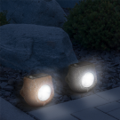 LED-es kültéri szolárlámpa - kő forma