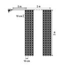 Micro LED-es fényfüggöny